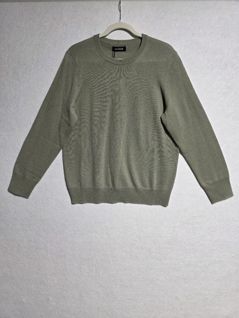 NWT NAADAM THE ORIGINAL CASHMERE SWEATER SAGE SZ L - Picture 3 of 14